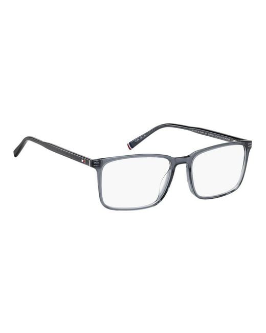Tommy Hilfiger Metallic Gray Acetate Glasses (frames) for men