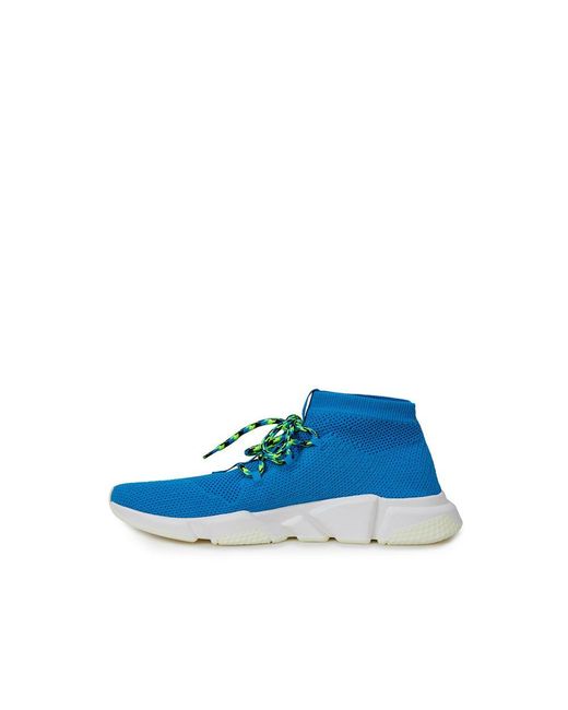 Balenciaga Blue Cotton Sneaker for men