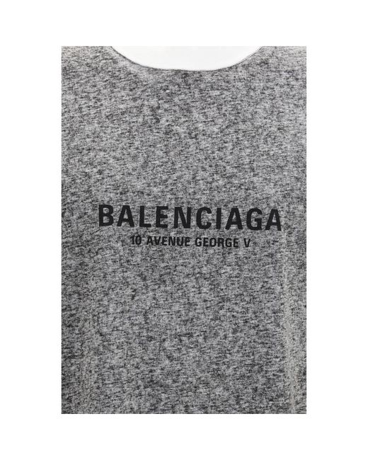Balenciaga Gray Cotton T for men