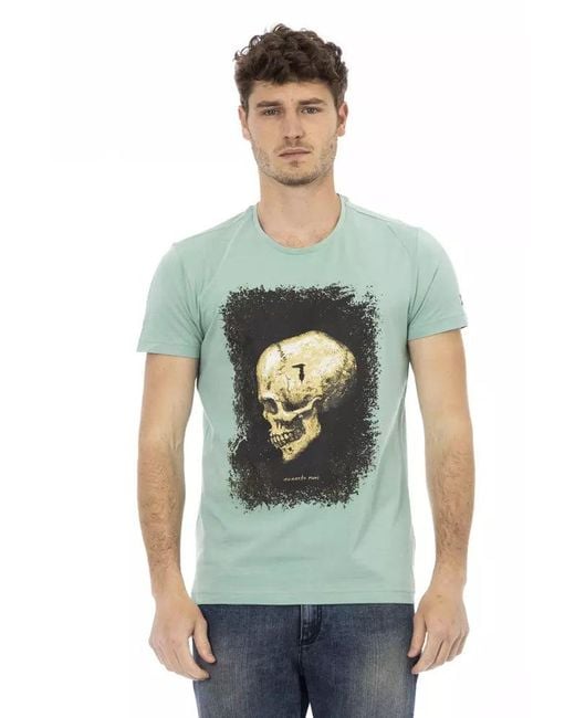 TRUSSARDI ACTION Green Cotton Men T for men