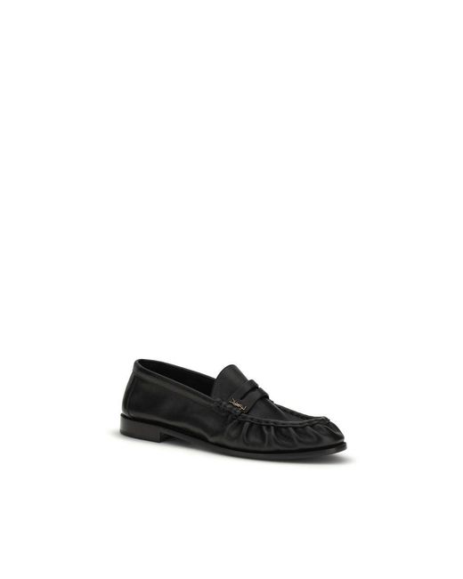 Saint Laurent Black Calf Leather Bos Taurus Slip for men