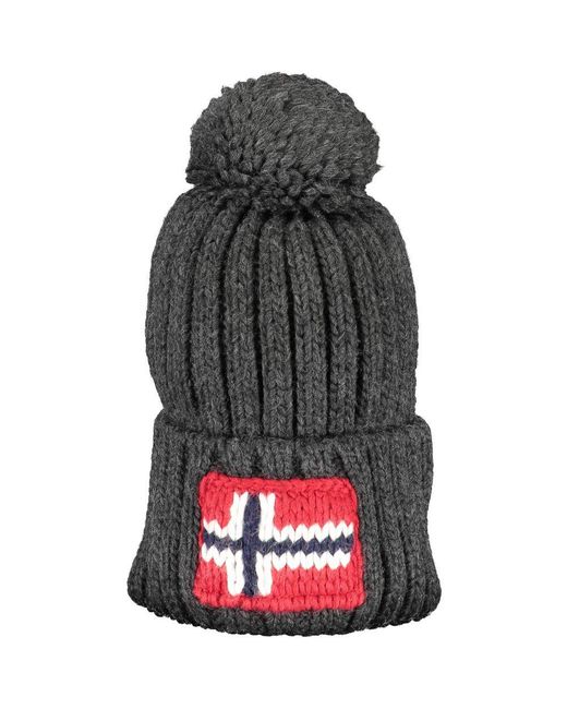Napapijri Gray Wool Hats & Cap for men