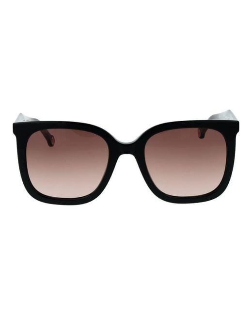 Carolina Herrera Black Acetate Sunglasses