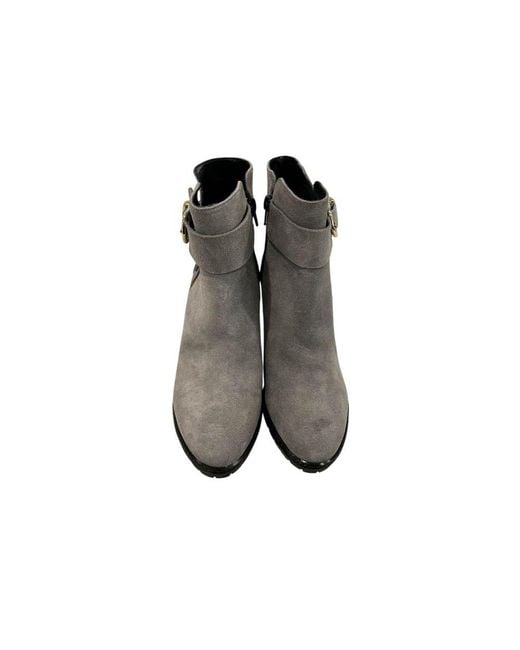 Borbonese Gray Grey Leather Boot