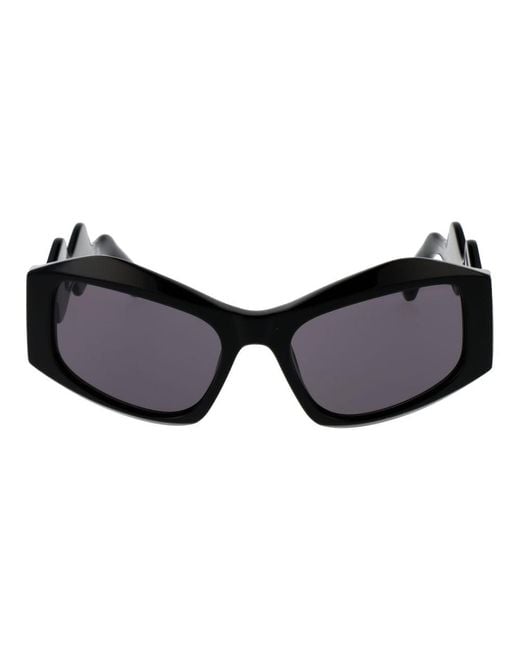 Gcds Black Acetate Sunglasses