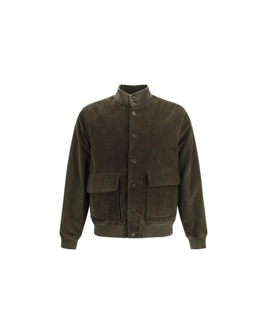 Valstar Green Bicolor Cotton Bomber for men