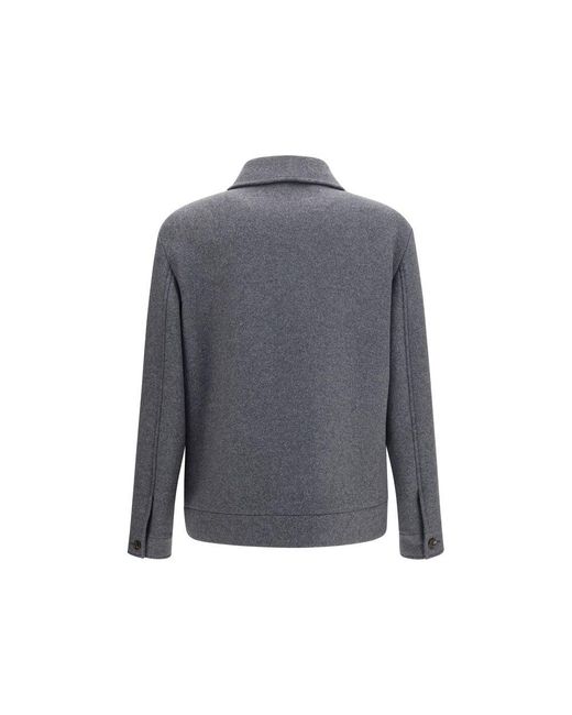 Valentino Garavani Gray Wool Oves Aries Jacket for men