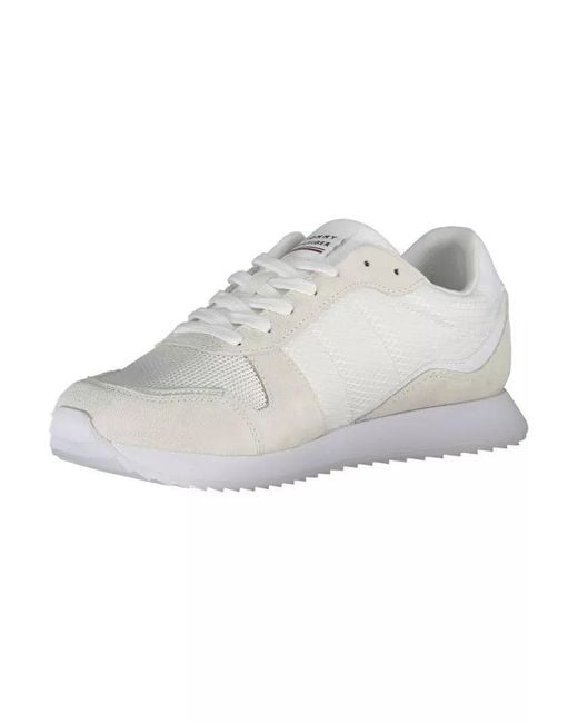 Tommy Hilfiger White Polyester Sneaker for men