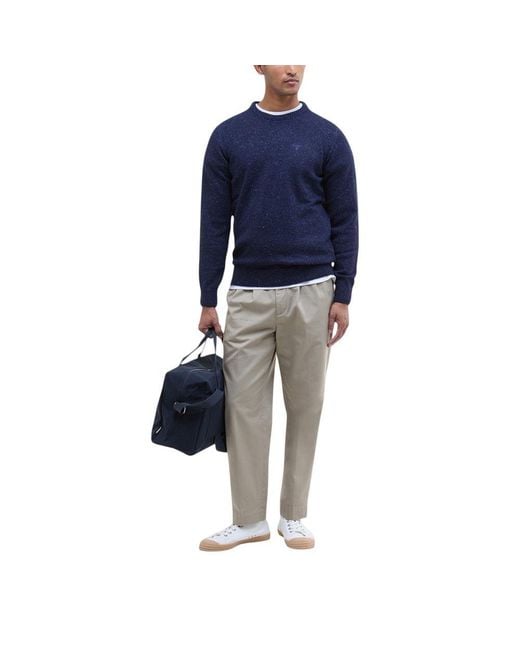 Barbour Blue Wool Sweatshirt for men