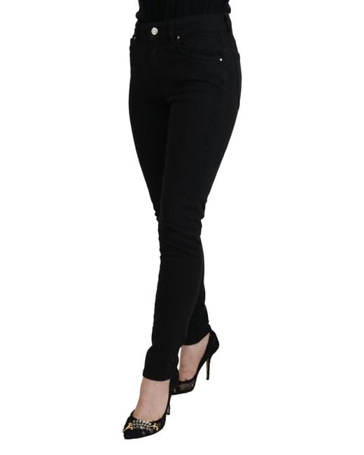 Dolce & Gabbana Black Elegant Denim Pants