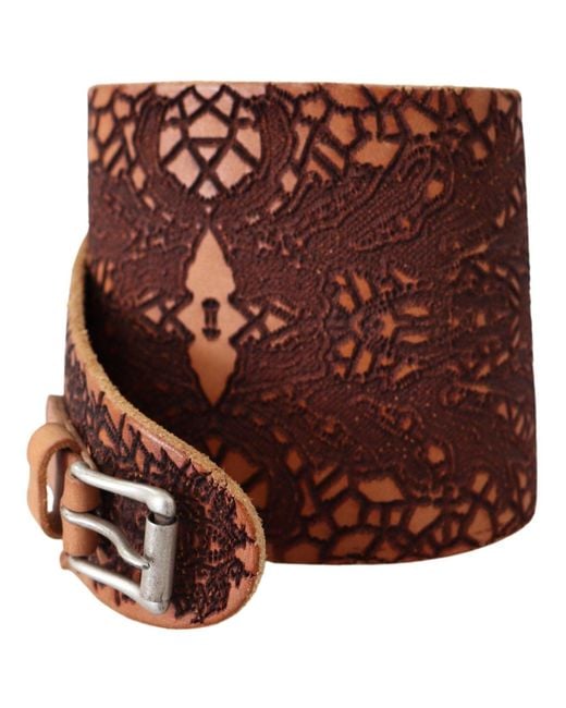 Ermanno Scervino Brown Elegant Leather Fashion Belt