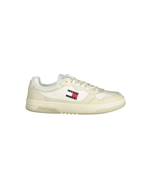 Tommy Hilfiger White Polyester Sneaker for men