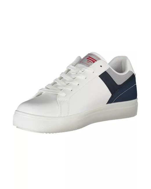 Carrera Blue White Polyester Sneaker for men