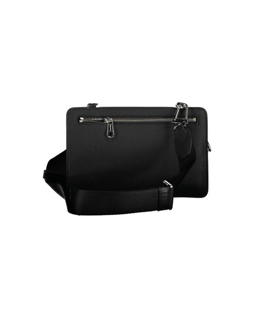 Calvin Klein Black Polyester Shoulder Bag for men