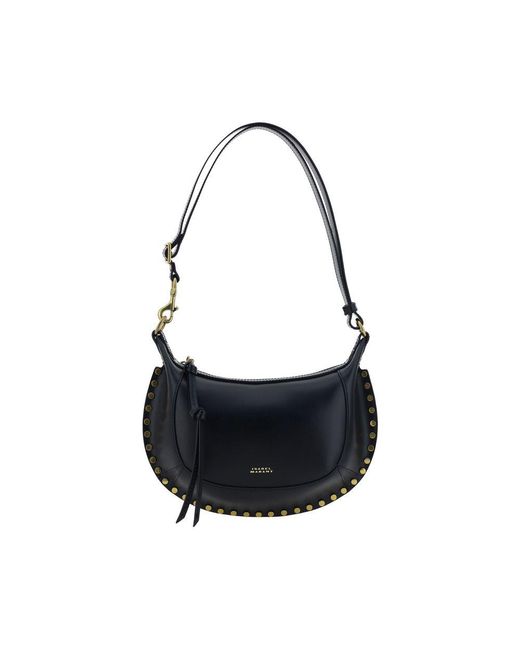 Isabel Marant Black Oskan Moon Shoulder Bag
