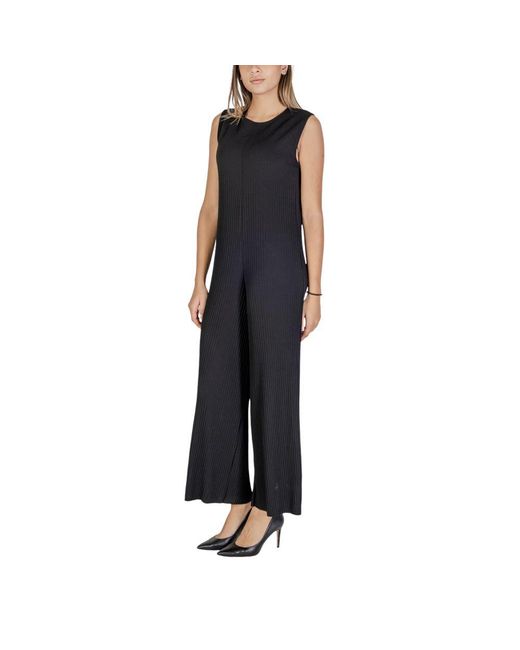 Sandro Ferrone Black Polyester Rompers