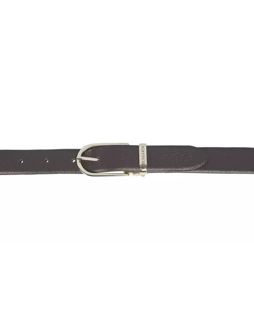 Trussardi Black Elegant Adjustable Leather Belt
