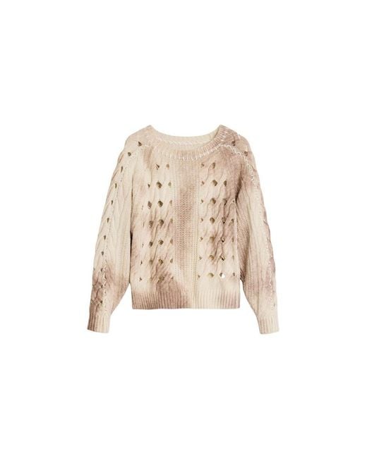 Desigual Natural Marabou Sweatshirt
