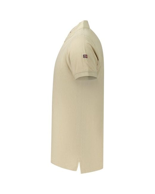Norway 1963 Natural Beige Cotton Men's Polo for men