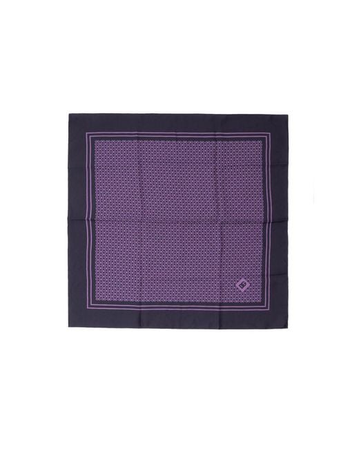 Dolce & Gabbana Purple Silk Pocket Square for men