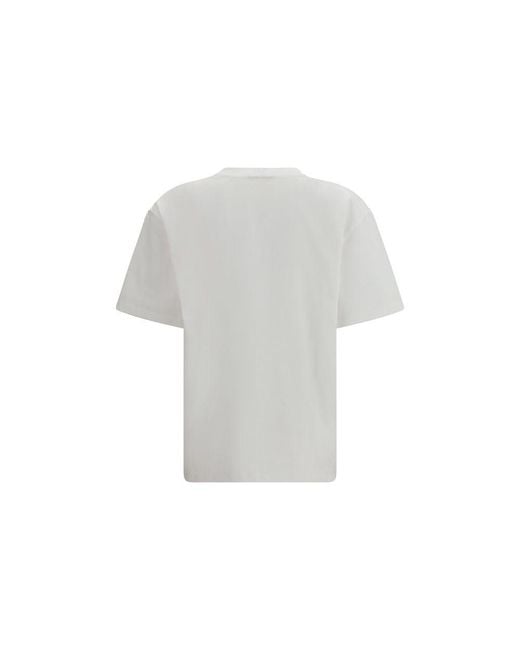 Ganni White Cotton T