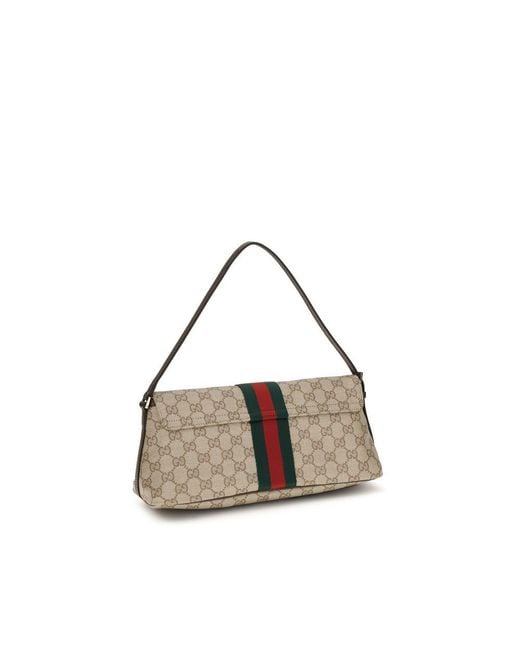 Gucci Multicolor Beige Cotton Handbag