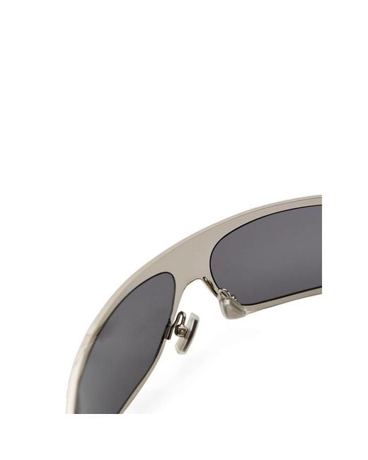 Bottega Veneta Gray Metal Sunglasses for men