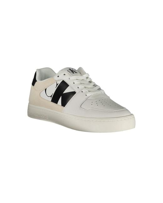 Calvin Klein Multicolor Bianco Polyurethane Men Sneaker for men