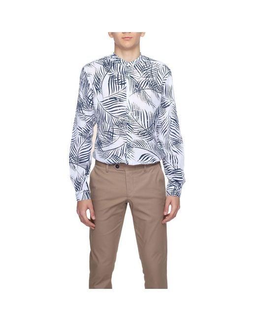 Antony Morato Blue Cotton Shirt for men