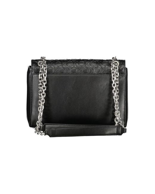 Calvin Klein Black Nero Polyester Handbag
