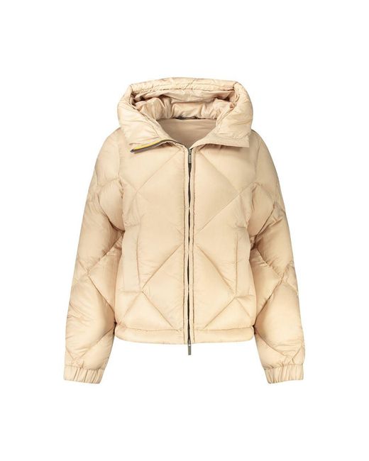 K-Way Natural Beige Polyester Jacket