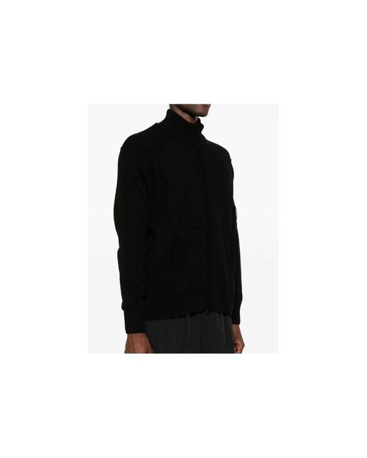 C P Company Black Wool Sweater for men