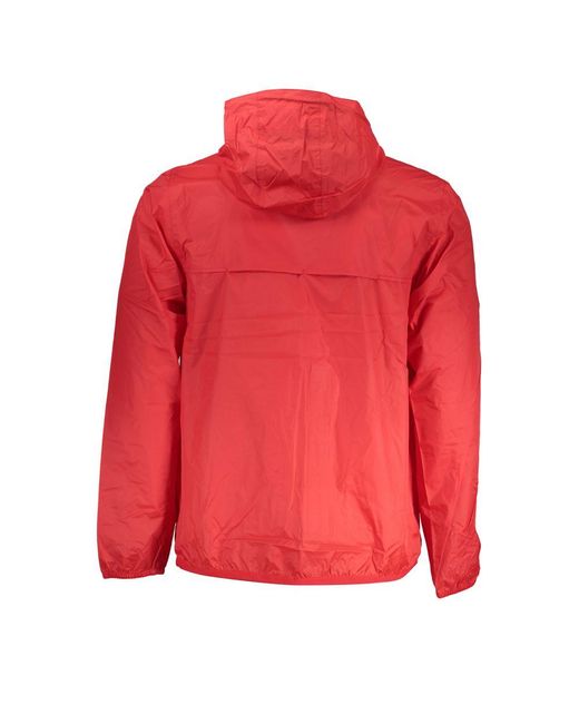 K-Way Red Polyamide Jacket for men