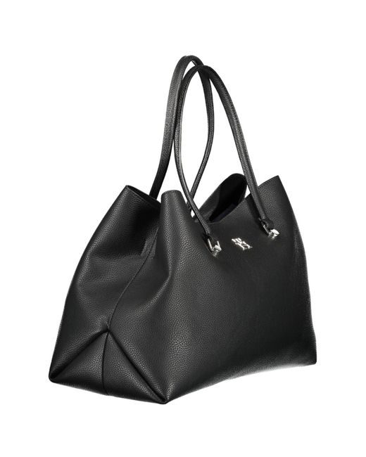 Tommy Hilfiger Black Elegant Polyester Shoulder Bag