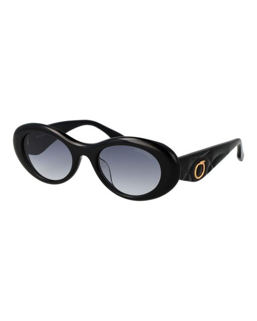Trussardi Black Acetate Sunglasses