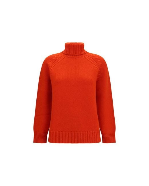 P.A.R.O.S.H. Red Multicolor Cashmere Sweater