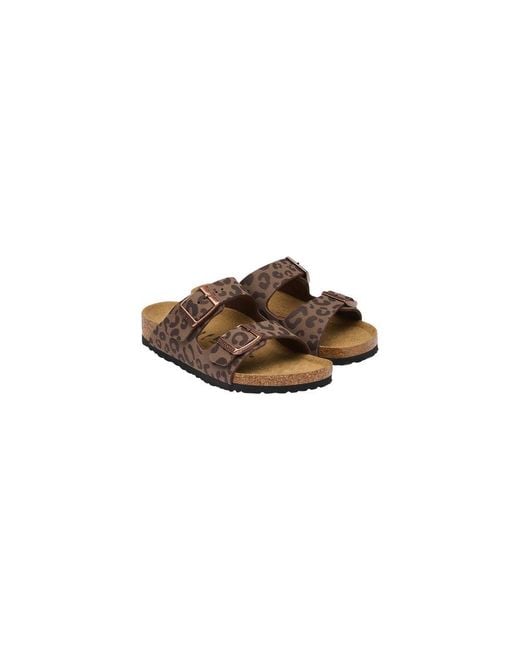 Birkenstock Brown Synthetic Flat Sandals