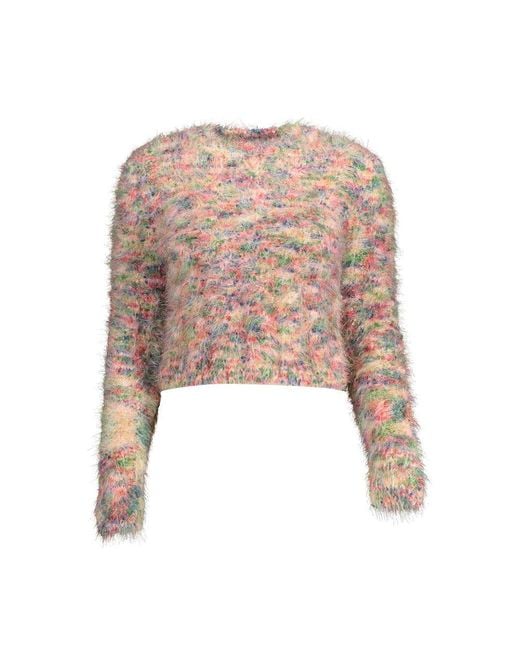 Desigual Pink Polyamide Sweater