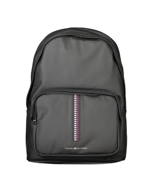 Tommy Hilfiger Black Polyethylene Men Backpack for men