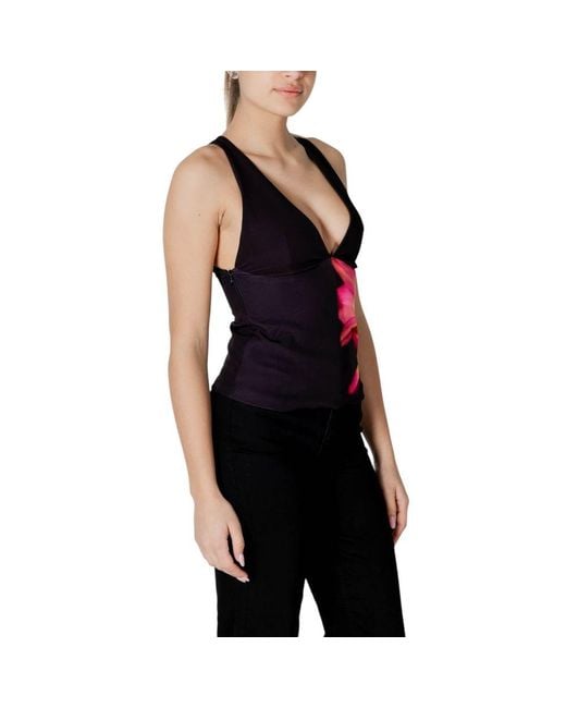 Desigual Black Polyester Top