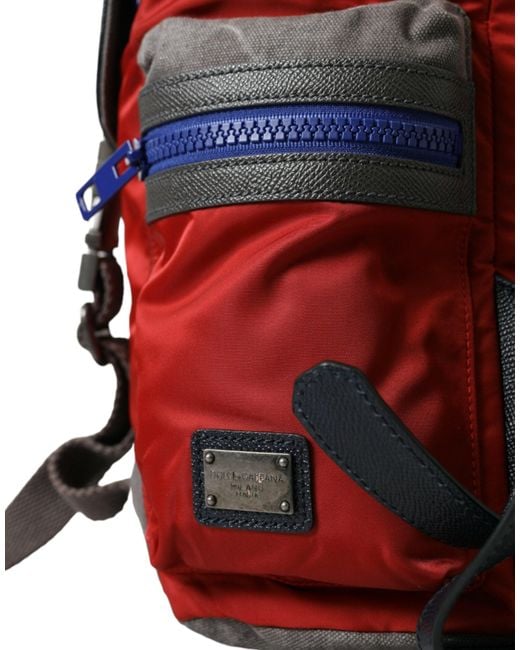 Dolce & Gabbana Red Chic & Designer Backpack for men
