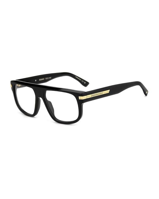 DSquared² Black Acetate Glasses (Frames) for men