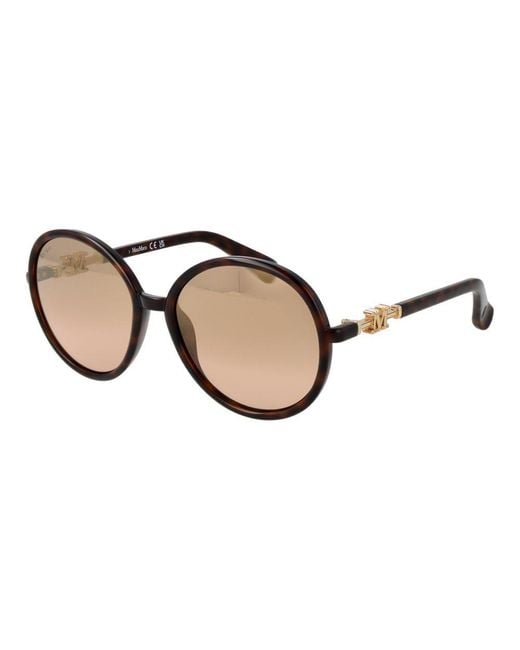 Max Mara Natural Stainless Steel Sunglasses