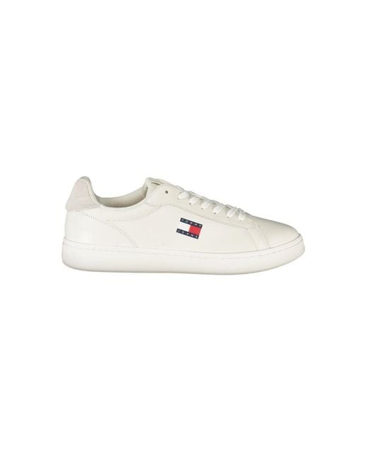 Tommy Hilfiger White Leather Sneaker for men