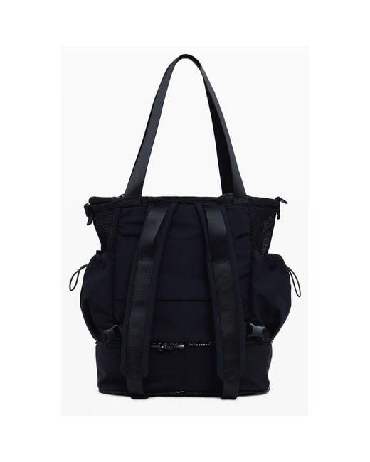 Desigual Black Polyester 's Convertible Bag