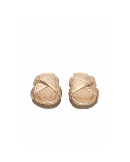 Cerruti 1881 Natural Beige Lambskin Sandal