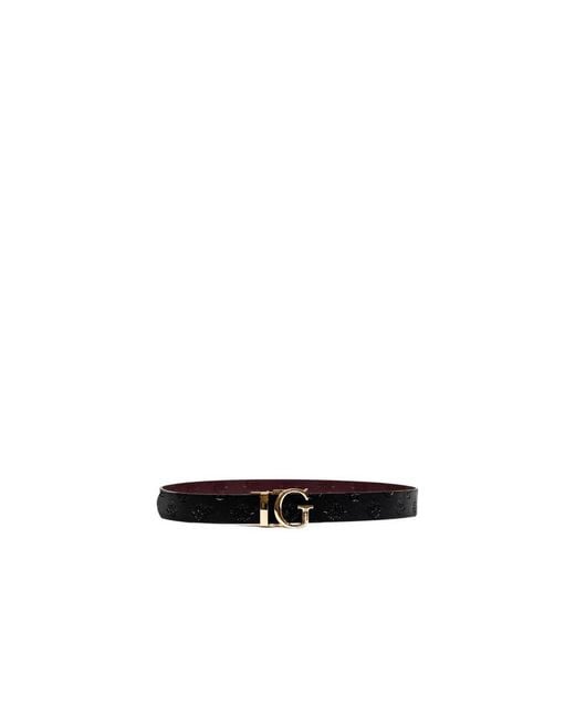 Guess Multicolor Bordeaux Polyester Thin Belt