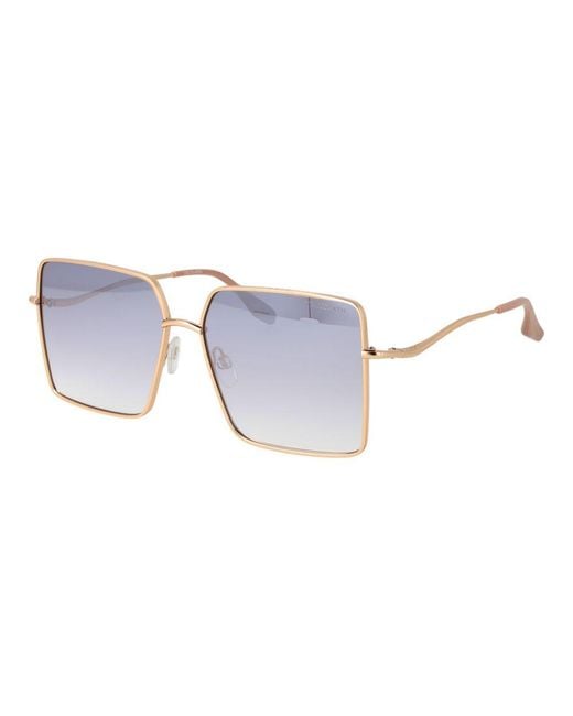 Trussardi Metallic Gold Stainless Steel Sunglasses