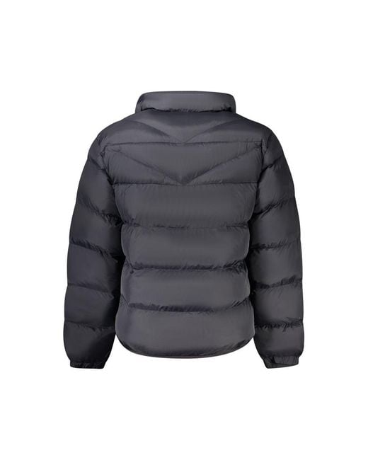 Napapijri Gray Black Polyamide Men's Jacket for men