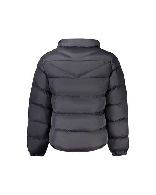 Napapijri Gray Black Polyamide Men Jacket for men